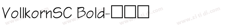 VollkornSC Bold字体转换